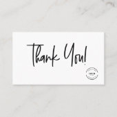 Script Bedankt voor het bestellen QR code korting Visitekaartje (Voorkant)