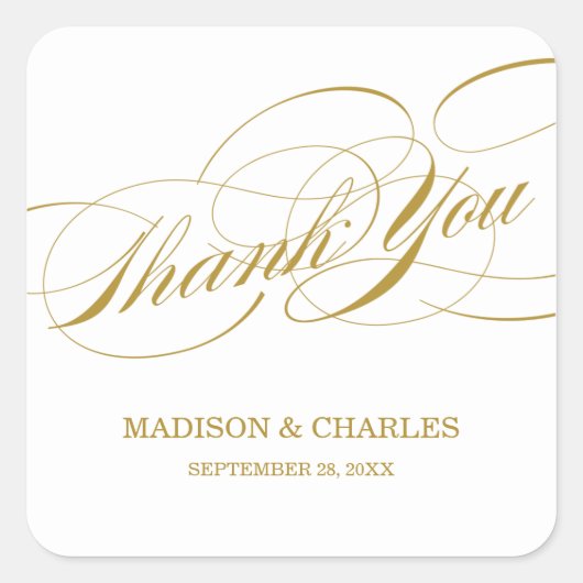 SCRIPT-BEDANKT | WEDDING GUNSTIGER LABELS (Voorkant)