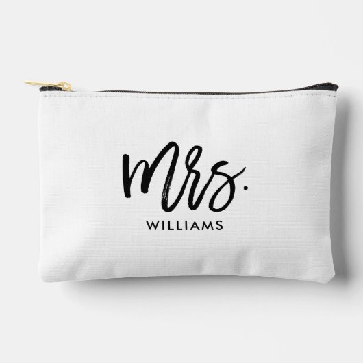 Script belettering "Mrs. achternaam" Etui (Voorkant)