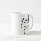 Script Black Grandma van de bruinbruiloft Koffie Koffiemok (Voorkant rechts)