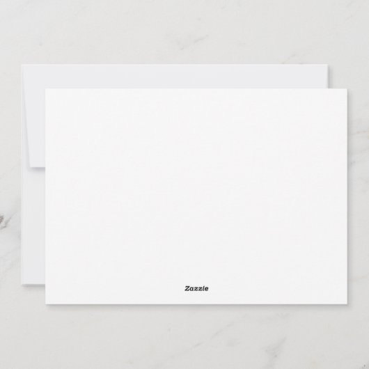 Script blanc moderne Joyeux Carte de visite de vac (Dos)