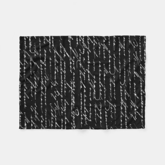 Script Blanket Fleece Deken (Voorkant (Horizontaal))