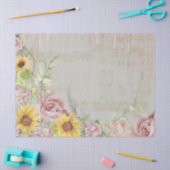 Script Bloemenhortensia's Waterverf salie Tissuepapier (Craft)