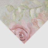  Script Blush Bloemen Zonnebloem Sage Mint Tissuepapier (Detail)
