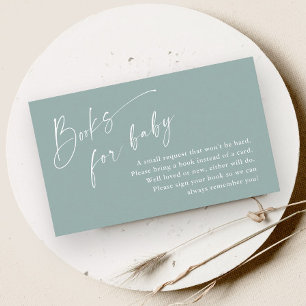 Script Books voor Baby Neutraal Baby shower Informatiekaartje