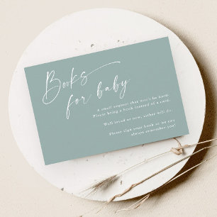 Script Books voor Baby Neutraal Baby shower Informatiekaartje