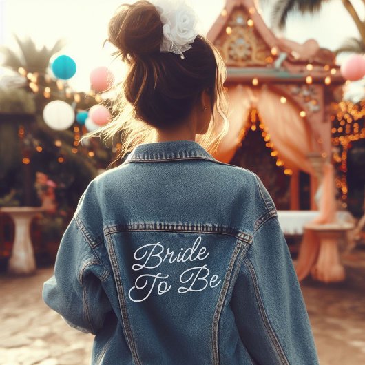 Script Bruid Tegenwoordig Denim Jacket