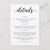 Script bruiloft details uitnodiging invoegen informatiekaartje (Voorkant)
