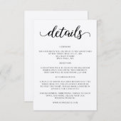 Script bruiloft details uitnodiging invoegen informatiekaartje (Voorkant / Achterkant)