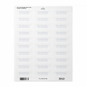 Script Bruiloft Retouradres Etiket (Full Sheet)
