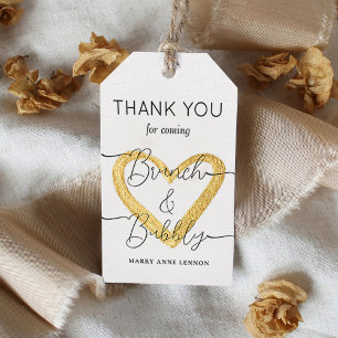 Script Brunch en Bruisende Cadeau Tags Cadeaulabel