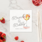 Script Brunch en Bubble Cocktail Napkins Servet (Insitu)