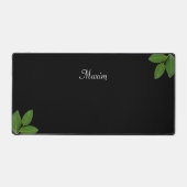 Script Calligraphie & Laurel Green Feuilles sur no (Recto)