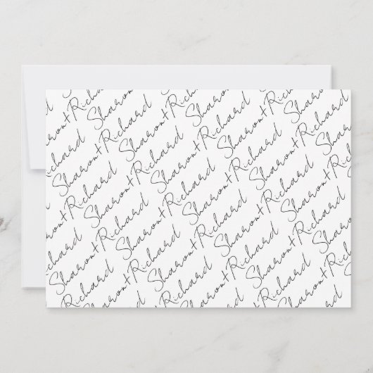 Script calligraphie mariage Merci photo collage (Dos)