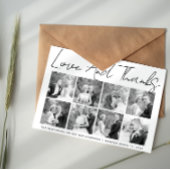 Script calligraphie mariage Merci photo collage