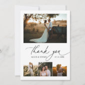 Script Calligraphie Mariage photo Merci (Devant)