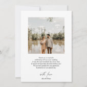 Script Calligraphie Mariage photo Merci (Dos)