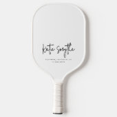 Script Calligraphy Minimalist Chic gepersonaliseer Pickleball Paddle (Achterkant)