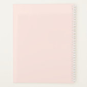 Script Calligraphy Modern Blush Pink Planner (Achterkant)