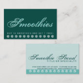 script Carte de fidélité client SMOOTHIES (Devant / Derrière)