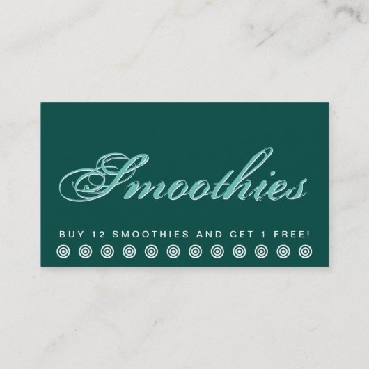 script Carte de fidélité client SMOOTHIES (Devant)