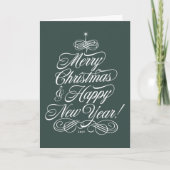 Script Carte de Noël en vert (Devant)