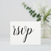 Script carte postale rsvp de mariage moderne (Debout devant)