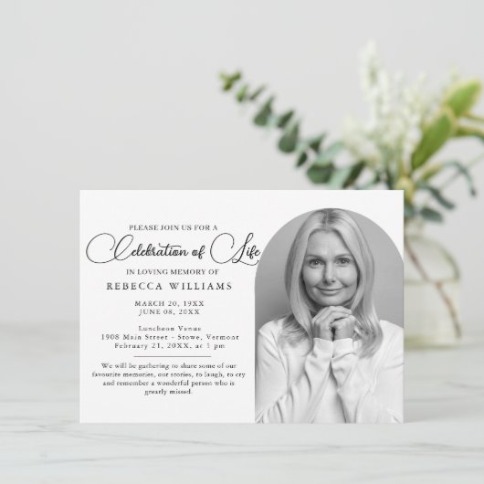 Script Célébration minimale de vie des invitations (Debout devant)