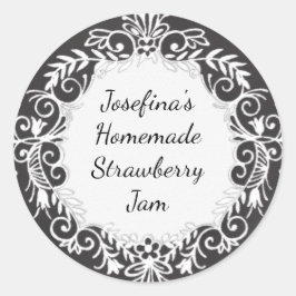 Script Chalkboard Gedrukt Fles Canning Jar Label