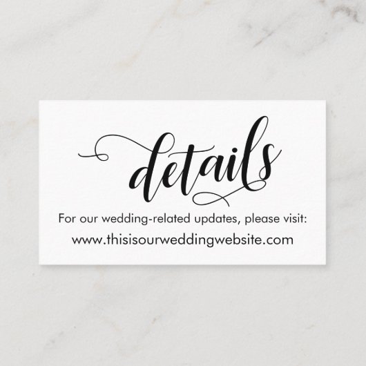 Script chic Enregistrer la carte de détail Date et (Dos)