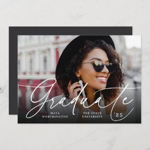 Script chic   Faire-part d'obtention d'une licence