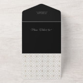 Script Chic Mariage moderne tout en une invitation (Dehors)