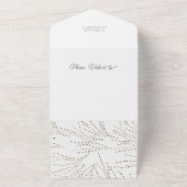 Script Chic Mariage moderne tout en une invitation (Dehors)