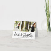 Script chic | Mariage Photo Collage Merci (Devant)