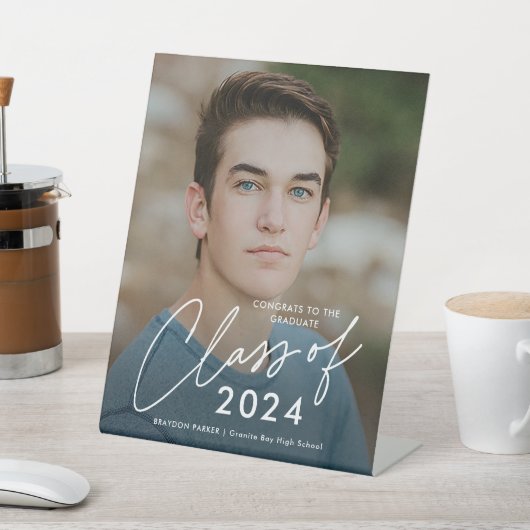 Script Class of 2024 Afstuderen Welkom Reclamebord Met Voetstuk (Insitu)