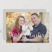 Script classique Cartes photos de Pâques couleur m (Devant / Derrière)