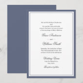 Script classique Faire-part de mariage des deux pa (Devant / Derrière)