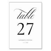 Script classique Mariage élégant Numéro de table 2 (Par défaut)