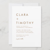 Script classique minimal Faire-part de mariage mod (Devant)