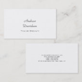 Script classique Simple Carte de visite propre sim (Devant / Derrière)