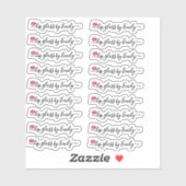 Script Clear Lip Gloss Tube Label (Vel)