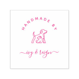  Script Custom logo Handmade by  Zelfinktende Stempel