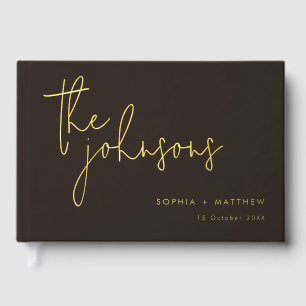 Script Custom Names Mariage Foil Livre d'invité