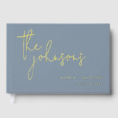 Script Custom Names Mariage Foil Livre d'invité (Recto)