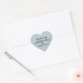 Script Custom Thank You Heart Favoriet Hart Sticker (Envelop)