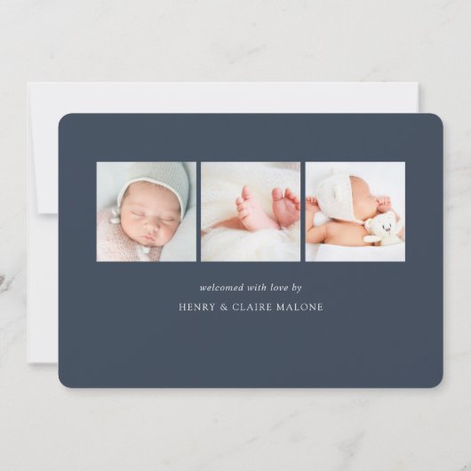 Script d'accueil | Faire-part de naissance photo (Dos)