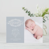 script d'accueil papillon bleu faire-part de naiss (Debout devant)