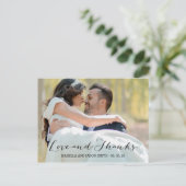 SCRIPT D'AMOUR ET DE REMERCIEMENTS | CARTE POSTCAR (Debout devant)