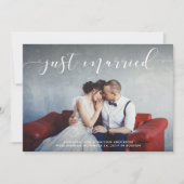 Script d'amour | Faire-part mariage avec photo (Devant)