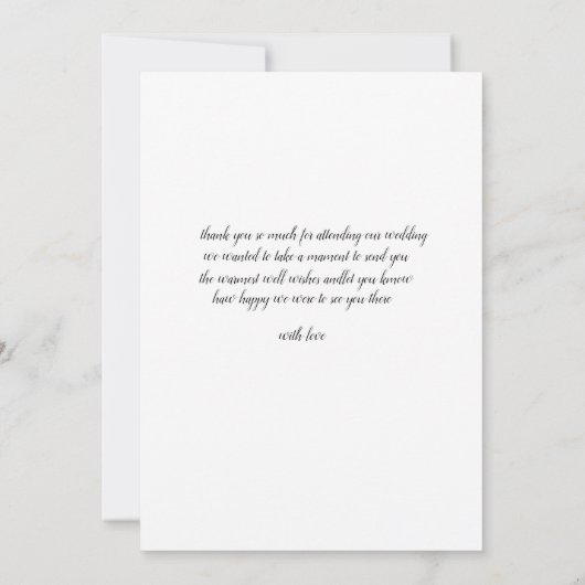 Script Dank u kaart Sjabloon, dank u kaart (Achterkant)